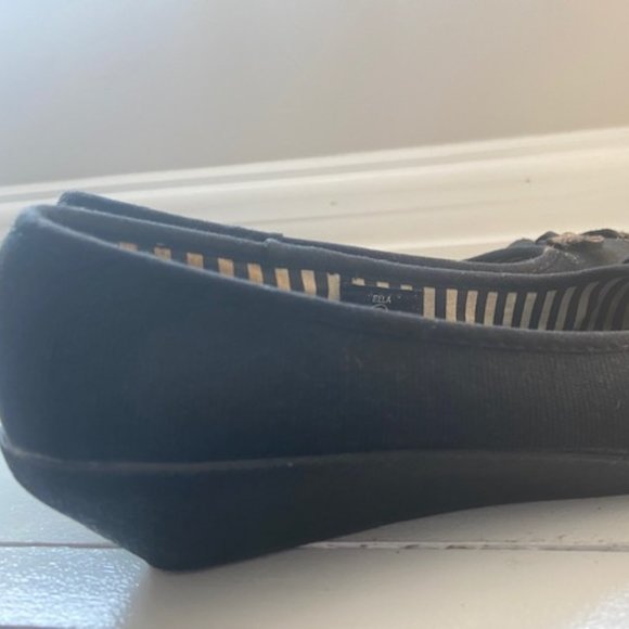 Sand N Sun Canvas Wedge Shoes Ladies Size 5 - Picture 2 of 5